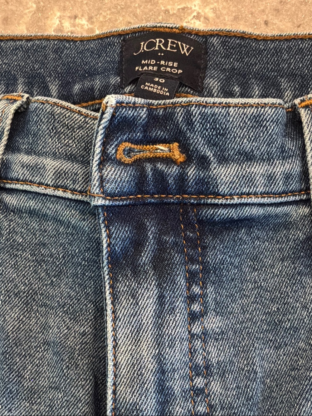 J. Crew womens  Jeans in Medium Blue Denim